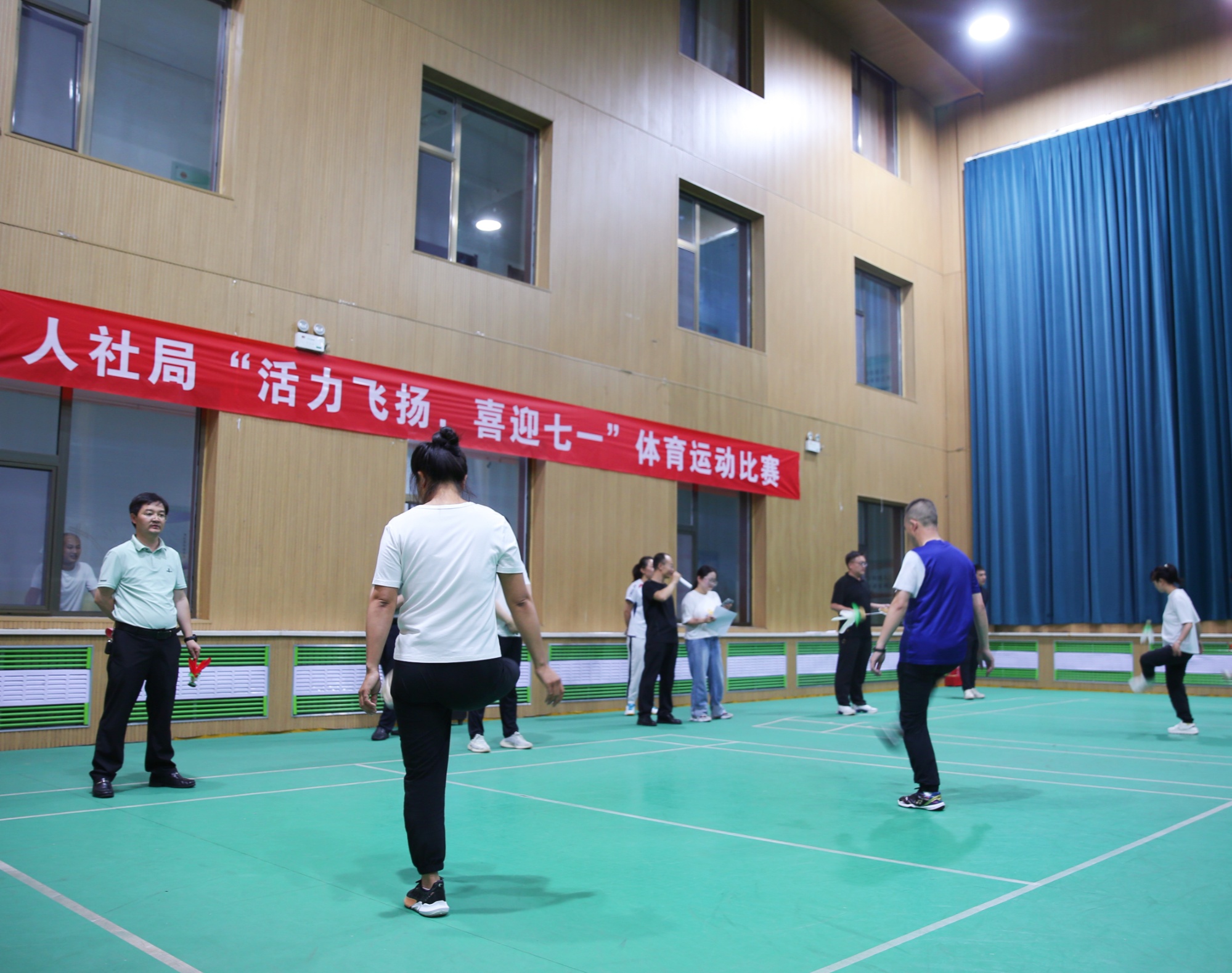 九游体育：“燃情七月 逐梦飞扬” ——山西省方山县人社局职工体育运动比赛圆满落幕(图1)